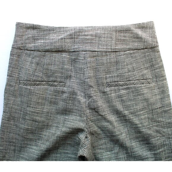 Veronica Beard Cormac High Waist Crop Flare Trouser 26" / Size 4 / Grey Plaid - Picture 8 of 12